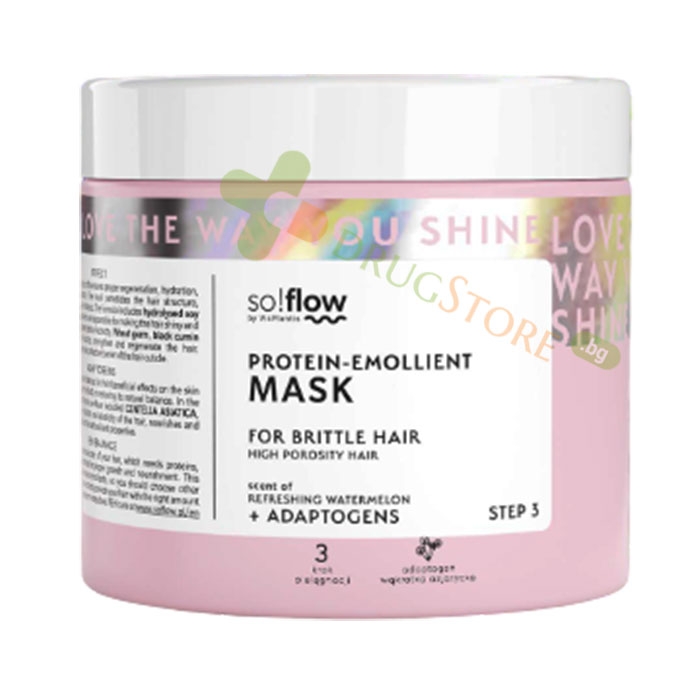ПРОТЕИНОВА МАСКА ЗА СКЛОННА КЪМ НАЧУПВАНЕ КОСА 400 мл / SO! FLOW EMOLLIENT - PROTEIN MASK HIGH POROSITY AND BRITTLE HAIR