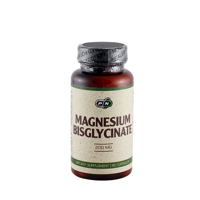 ПЮР НУТРИШЪН МАГНЕЗИЙ БИСГЛИЦИНАТ капсули 200 мг 60 броя / PURE NUTRITION MAGNESIUM BISGLYCINATE