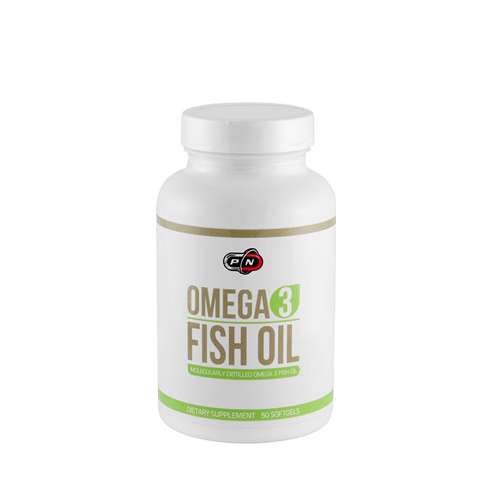 ПЮР НУТРИШЪН ОМЕГА - 3 РИБЕНО МАСЛО 180 EPA / 120 DHA дражета 50 броя / PURE NUTRITION OMEGA - 3 FISH OIL 180 EPA / 120 DHA