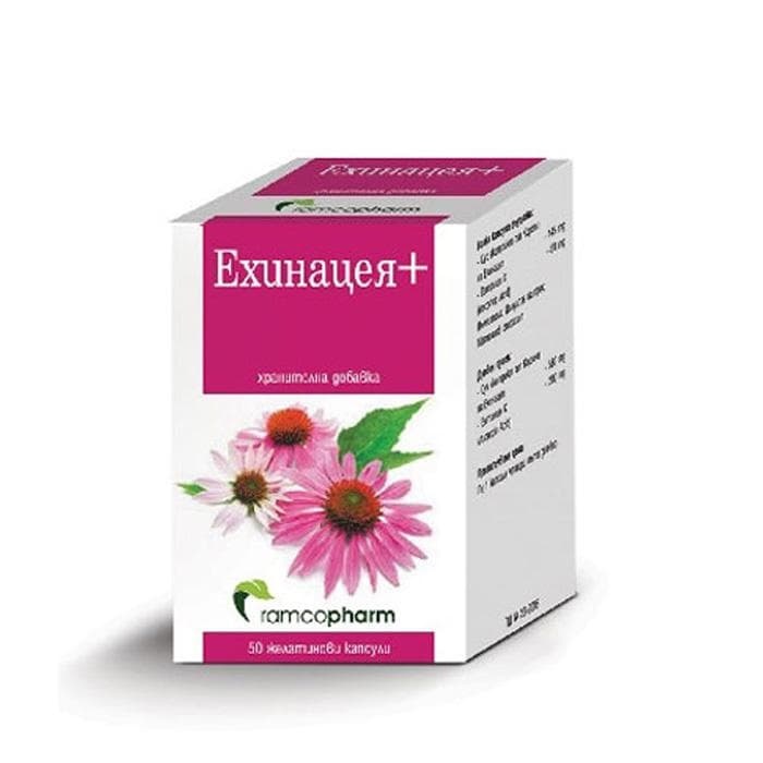 ЕХИНАЦЕЯ + желатинови капсули 50 броя / RAMCOPHARM ECHINACEA PLUS