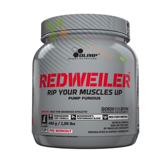 REDWEILER прах ОВКУСЕН 480 г / OLIMP SPORT NUTRITION REDWEILER FLAVOURED powder