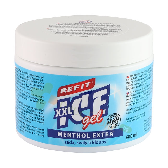 АЙС ГЕЛ XXL МЕНТОЛ ЕКСТРА РЕФИТ 500 мл / REFIT ICE GEL XXL MENTHOL EXTRA