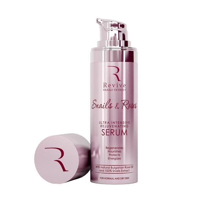 РЕВИВ СЕРУМ ЗА ЛИЦЕ С ЕКСТРАКТ ОТ ОХЛЮВИ И РОЗОВО МАСЛО 30 мл. / REVIVE SNAILS EXTRACT AND ROSE OIL FACE SERUM