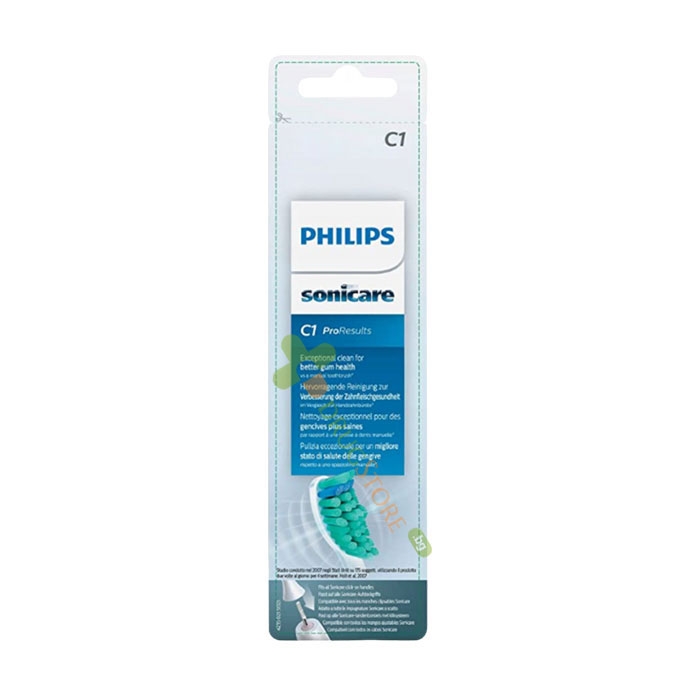 РЕЗЕРВНА ГЛАВА ЗА ЧЕТКА ЗА ЗЪБИ ФИЛИПС C1 PRORESULTS 2 броя / PHILLIPS SONICARE C1 PRORESULTS HEAD