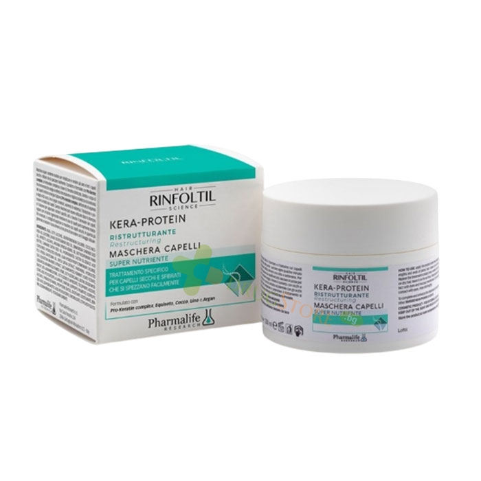 РИНФОЛТИЛ КЕРА-ПРОТЕИН МАСКА ЗА КОСА С КЕРАТИН И НАТУРАЛНИ МАСЛА 200 мл / PHARMALIFE RINFOLTIL KERA-PROTEIN HAIR MASK