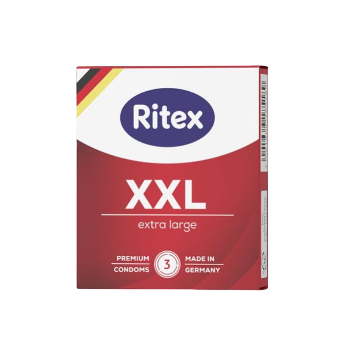 ПРЕЗЕРВАТИВИ РИТЕКС ЕКСТРА ЛАРДЖ XXL 3 броя / RITEX EXTRA LARGE CONDOMS XXL