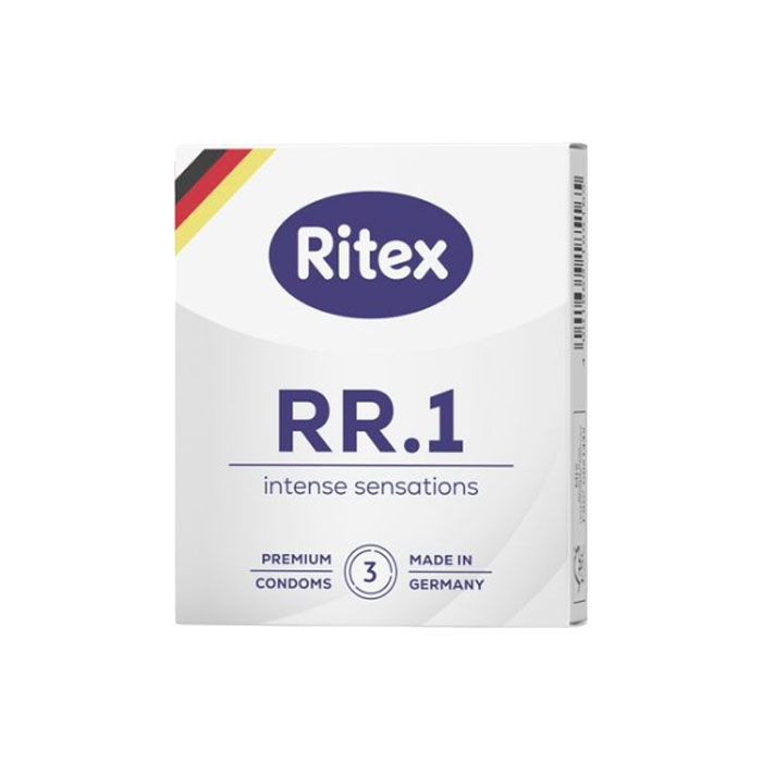 ПРЕЗЕРВАТИВИ РИТЕКС RR.1 ИНТЕНС СЕНСЕЙШЪНС 3 броя / RITEX RR.1 INTENSE SENSATIONS