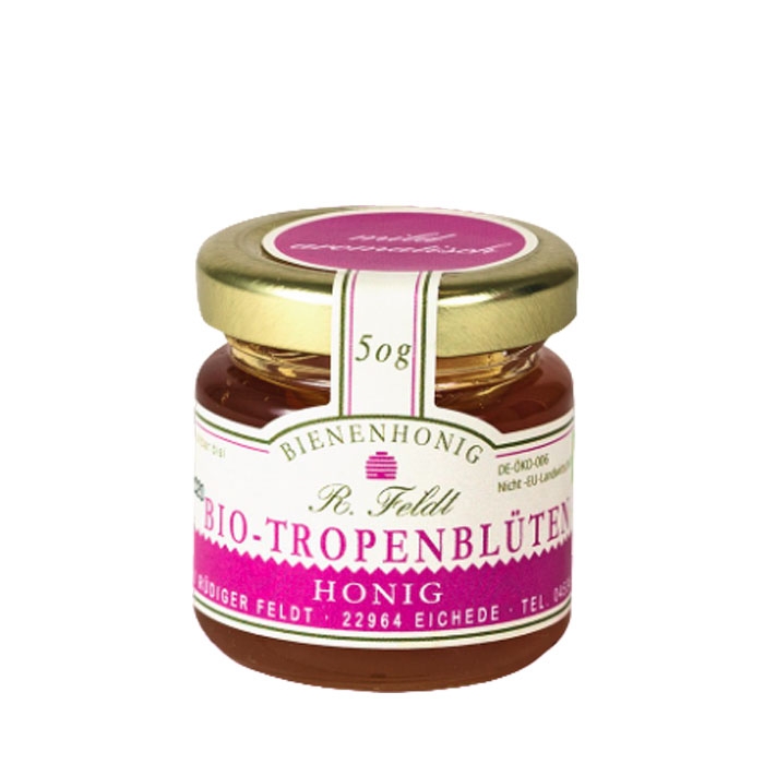 БИО ПЧЕЛЕН МЕД ОТ ЦВЯТ НА ТРОПИЧЕСКИ ЦВЕТЯ И РАСТЕНИЯ 50 г / RUDIGER FELDT PRODUCTS TROPICAL FLOWERS AND PLANTS BIO HONEY