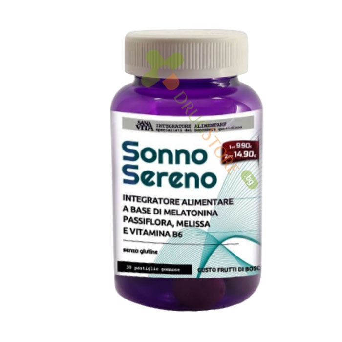 САНАВИТА СОННО СЕРЕНО желирани таблетки 30 броя / PALADIN PHARMA SANAVITA SONNO SERENO gummies