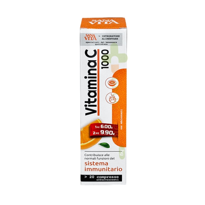 САНАВИТА ВИТАМИН C ефервесцентни таблетки 1000 мг 20 броя / PALADIN PHARMA SANAVITA VITAMIN C