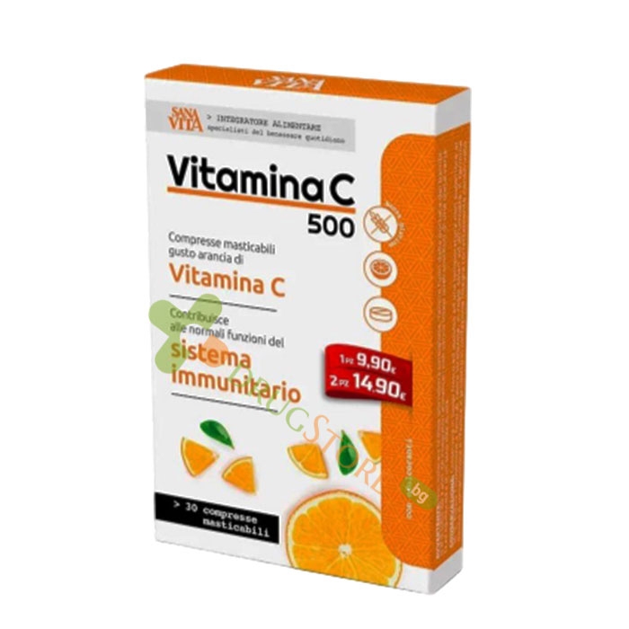 САНАВИТА ВИТАМИН C таблетки 500 мг 30 броя / PALADIN PHARMA SANAVITA VITAMIN C chewable tablets