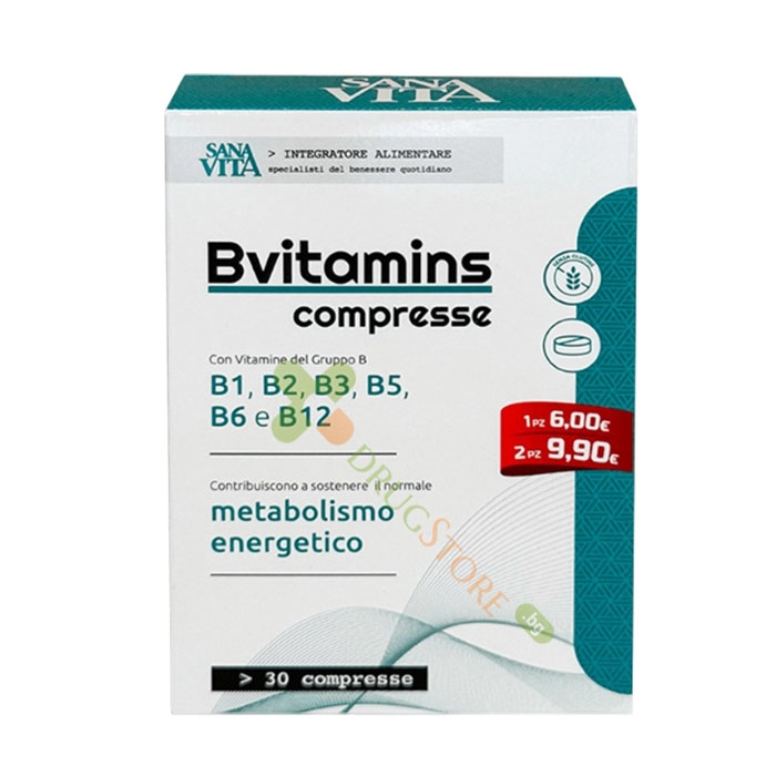 САНАВИТА ВИТАМИНИ B КОМПЛЕКС таблетки 30 броя / PALADIN PHARMA SANAVITA VITANUBS B COMPLEX