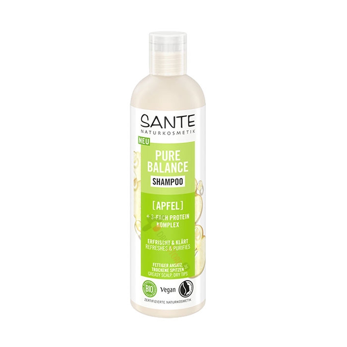 БИО ШАМПОАН ЗА ДЕТОКСИКАЦИЯ С ОРГАНИЧНА ЯБЪЛКА 250 мл / SANTE BIO PURE BALANCE SHAMPOO