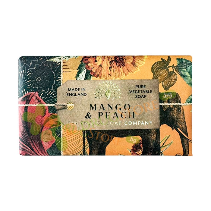 САПУН С МАНГО И ПРАСКОВА 190 г / ENGLISH SOAP COMPANY MANGO &amp; PEACH SOAP BAR