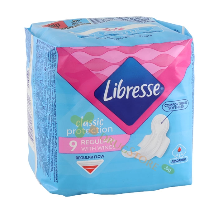 ДАМСКИ ПРЕВРЪЗКИ ЛИБРЕС КЛАСИК НОРМАЛ 9 броя / SCA HYGIENE PRODUCTS TENA LIBRESSE CLASSIC NORMAL