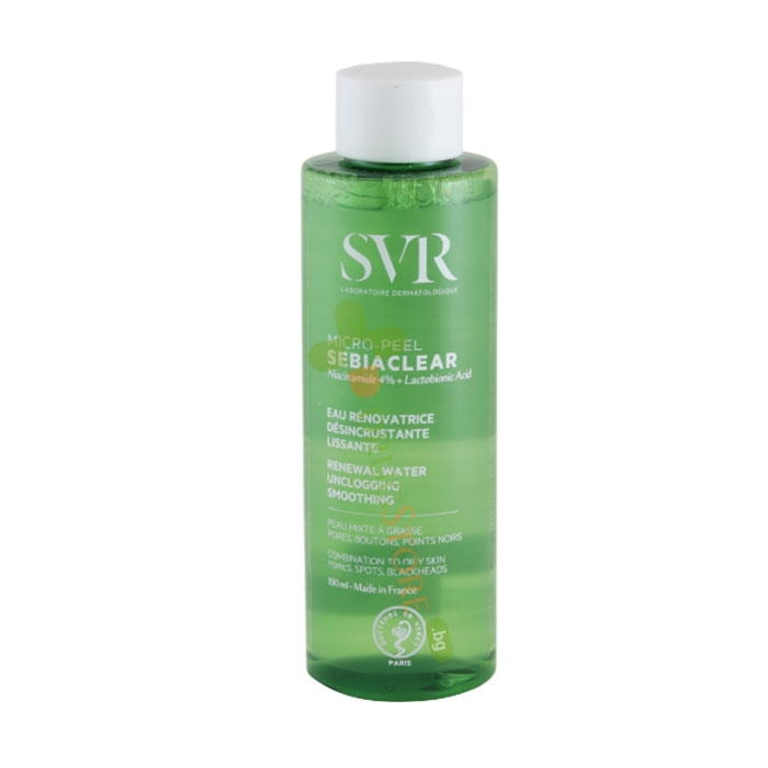 СЕБИАКЛИЪР МИКРОПИЛИНГ ЗА ЛИЦЕ 150 мл / SVR SEBIACLEAR RENEWAL WATER UNCLOGGING SMOOTHING
