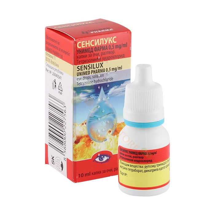 СЕНСИЛУКС УНИМЕД ФАРМА капки за очи, разтвор 10 мл / SENSILUX eye drops