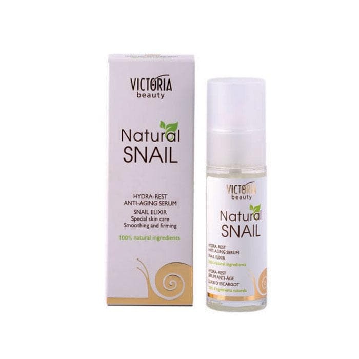 СЕРУМ ЗА ЛИЦЕ ХИДРА - РЕСТ ВИКТОРИЯ БЮТИ С ЕКСТРАКТ ОТ ОХЛЮВ 30 мл. / VICTORIA BEAUTY NATURAL SNAIL HYDRA - REST ANTY - AGE FACE SERUM WITH SNAIL ELIXIR