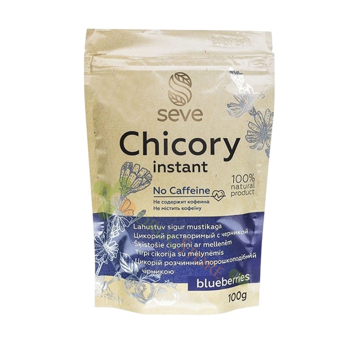 СЕВ РАЗТВОРИМО КАФЕ ОТ ЦИКОРИЯ И СИНИ БОРОВИНКИ 100 г / MAADLEX SEVE CHICORY AND BLUEBERRIES INSTANT DRINK
