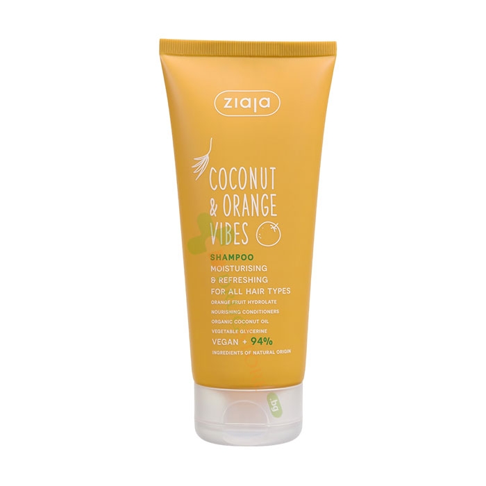 ШАМПОАН ЗА КОСА COCONUT &amp; ORANGE VIBES 200 мл / ZIAJA COCONUT &amp; ORANGE VIBES SHAMPOO