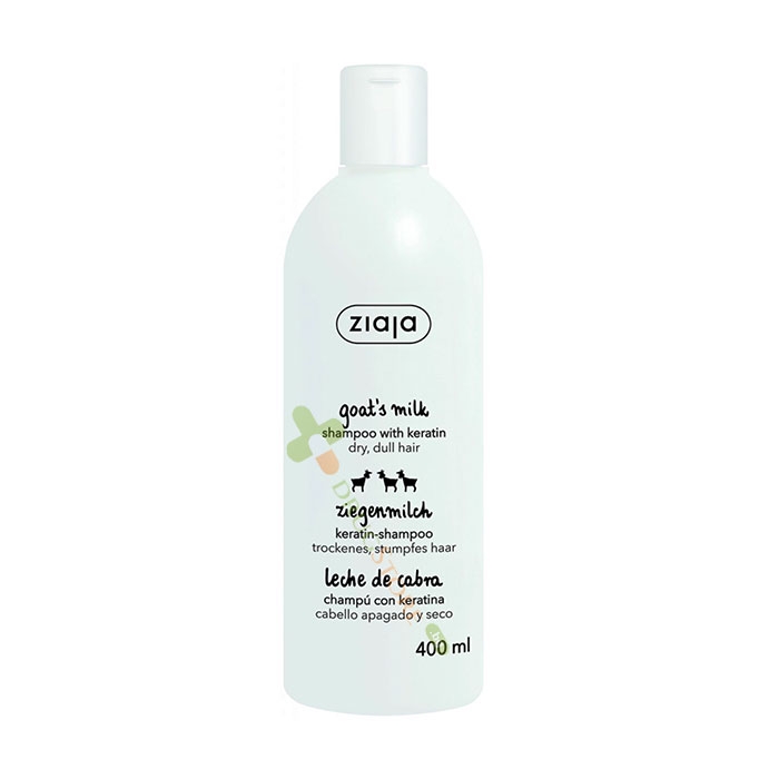 ШАМПОАН ЗА КОСА КОЗЕ МЛЯКО GOAT&#039;S MILK 400 мл / ZIAJA GOAT&#039;S MILK SHAMPOO WITH KERATIN