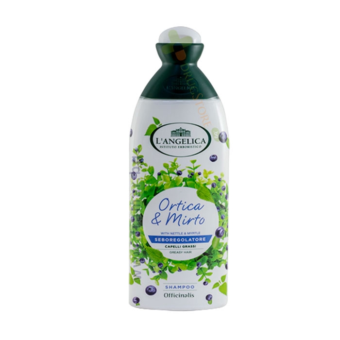 ШАМПОАН ЗА МАЗНА КОСА С ЕКСТРАКТ ОТ КОПРИВА И МИРТА 250 мл / L&#039;ANGELICA OFFICINALIS SHAMPOO FOR OILY HAIR ORTICA E MIRTO
