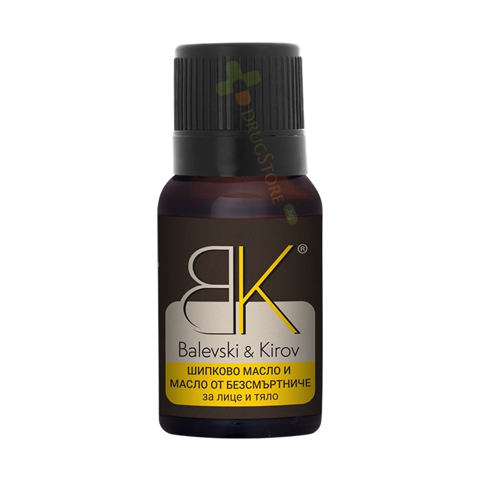 ШИПКОВО МАСЛО + БЕЗСМЪРТНИЧЕ - БИО БАЛЕВСКИ И КИРОВ 30 мл / BALEVSKI &amp; KIROV ROSEHIP OIL + HELICHRYSUM - BIO
