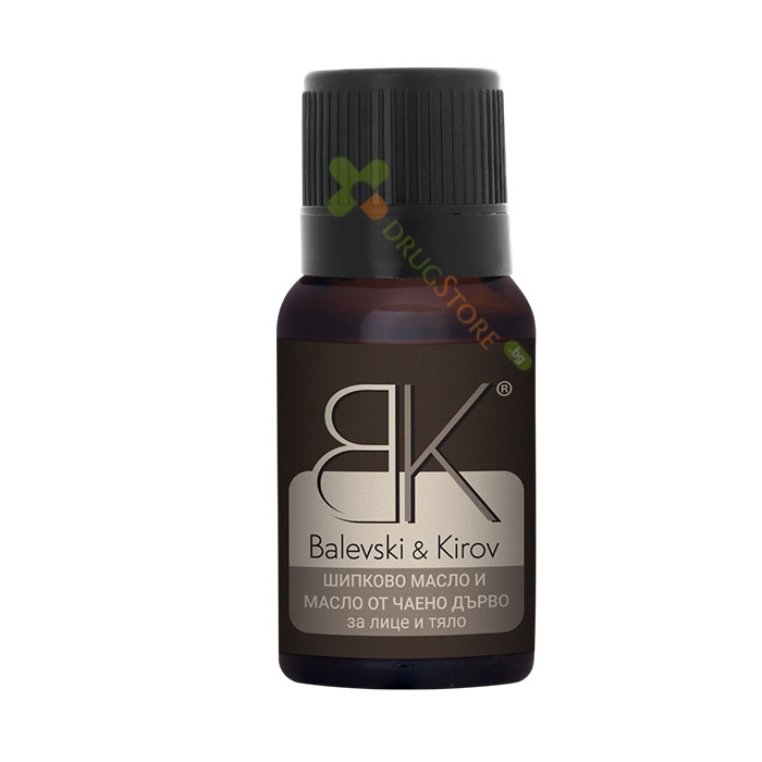 ШИПКОВО МАСЛО + ЧАЕНО ДЪРВО - БИО БАЛЕВСКИ И КИРОВ 30 мл / BALEVSKI &amp; KIROV ROSEHIP OIL + MELALEUCA ALTERNIFOLIA - BIO