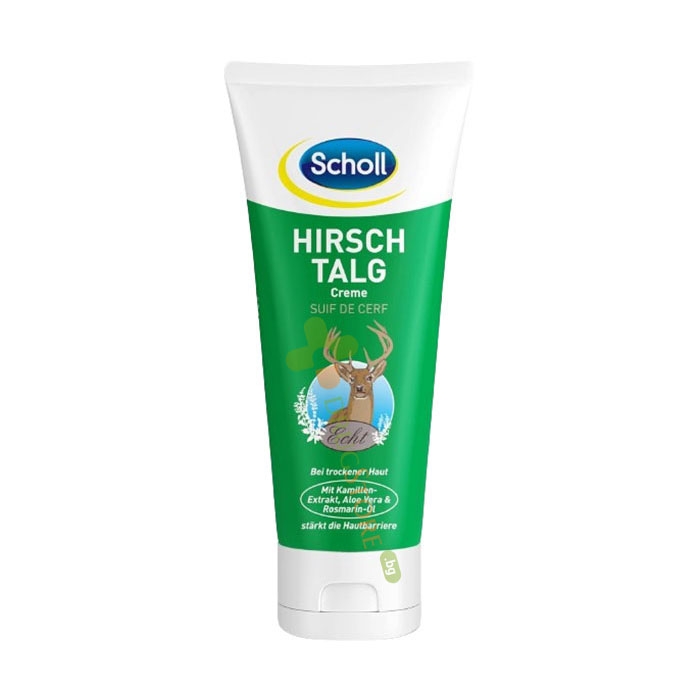 ШОЛ КРЕМ С ЕЛЕНСКА ЛОЙ ПРИ СУХА КОЖА 100 мл / SCHOLL HIRSCH TALG CREME
