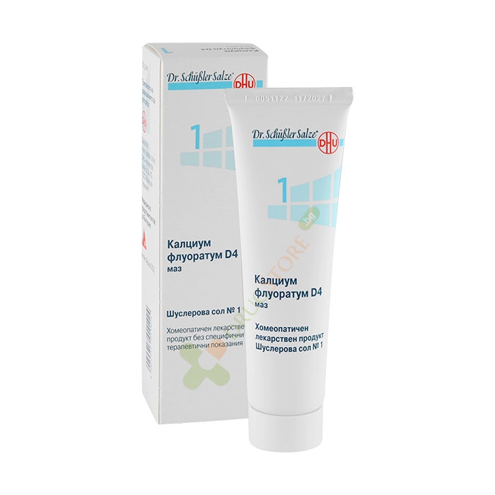 ШУСЛЕРОВИ СОЛИ НОМЕР 1 КАЛЦИУМ ФЛУОРАТУМ D4 унгвент 50 г / DR. SCHUESSLER SALTS NUMBER 1 CALCIUM FLUORATUM D4 ointment