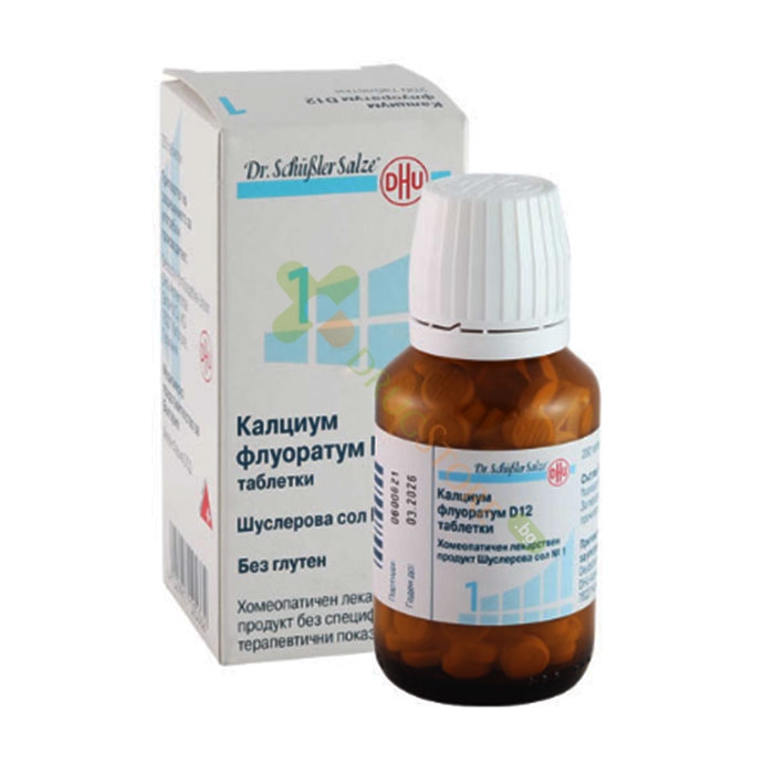 ШУСЛЕРОВА СОЛ НОМЕР 1 КАЛЦИУМ ФЛУОРАТУМ D 12 таблетки 200 броя / DR. SCHUESSLER SALT NUMBER 1 CALCIUM FLUORATUM D 12
