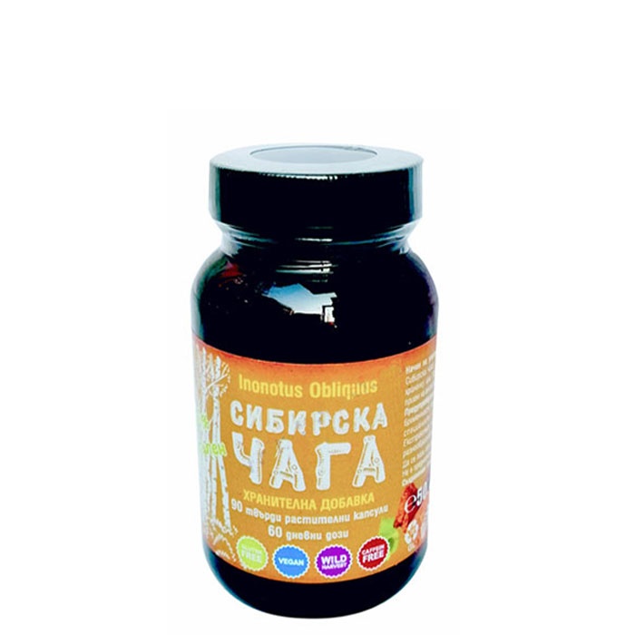 СУХ ЕКСТРАКТ ОТ СИБИРСКА ЧАГА капсули 90 броя / VERDE VITA DRY EXTRACT OF SIBERIAN CHAGA