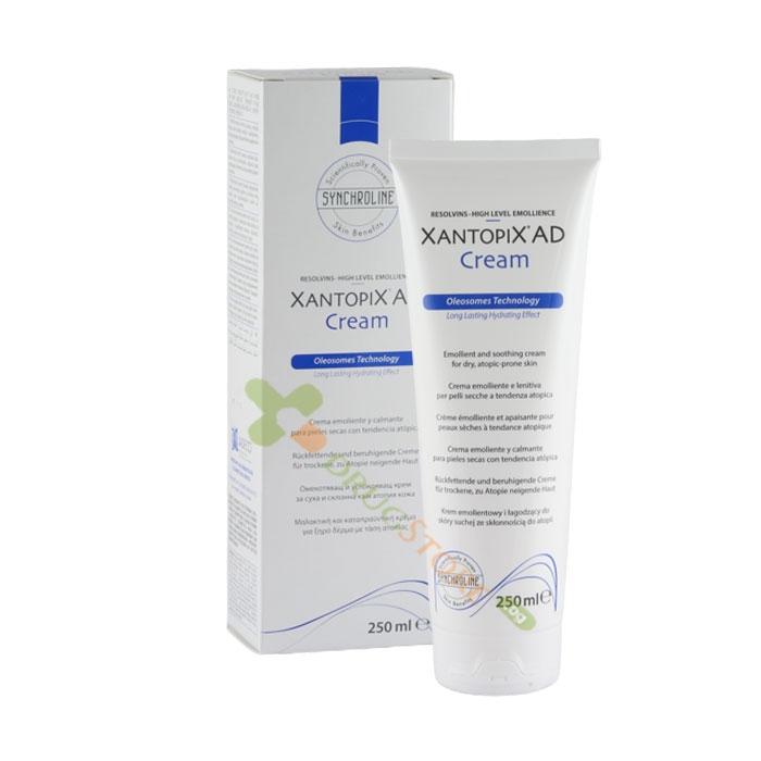 СИНХРОЛАЙН XANTOPIX AD КРЕМ ОМЕКОТЯВАЩ И УСПОКОЯВАЩ КРЕМ ЗА СУХА КОЖА 250 мл / SYNCHROLINE XANTOPIX AD EMOLLIENT AND SOOTHING CREAM FOR DRY SKIN