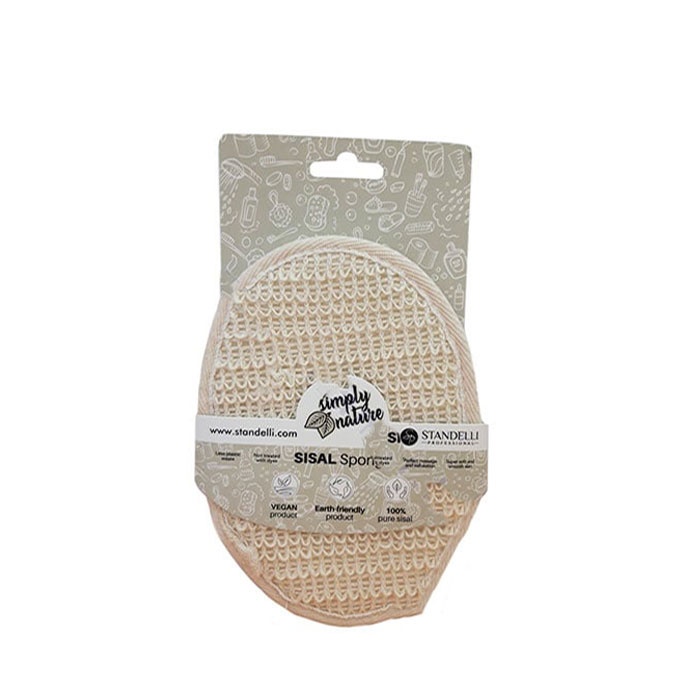 ЕКСФОЛИРАЩА ГЪБА ЗА БАНЯ СИЗАЛ И ПАМУК / STANDELLI SIMPLY NATURE SISAL SPONGE
