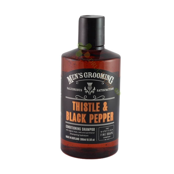 ПОДХРАНВАЩ ШАМПОАН БЯЛ ТРЪН И ЧЕРЕН ПИПЕР 300 мл / SCOTTISH FINE THISTLE AND BLACK PEPPER CONDITIONING SHAMPOO