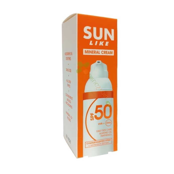СЛЪНЦЕЗАЩИТЕН МИНЕРАЛЕН КРЕМ ЗА ЛИЦЕ SPF50 50 мл / SUN LIKE MINERAL CREAM SPF50