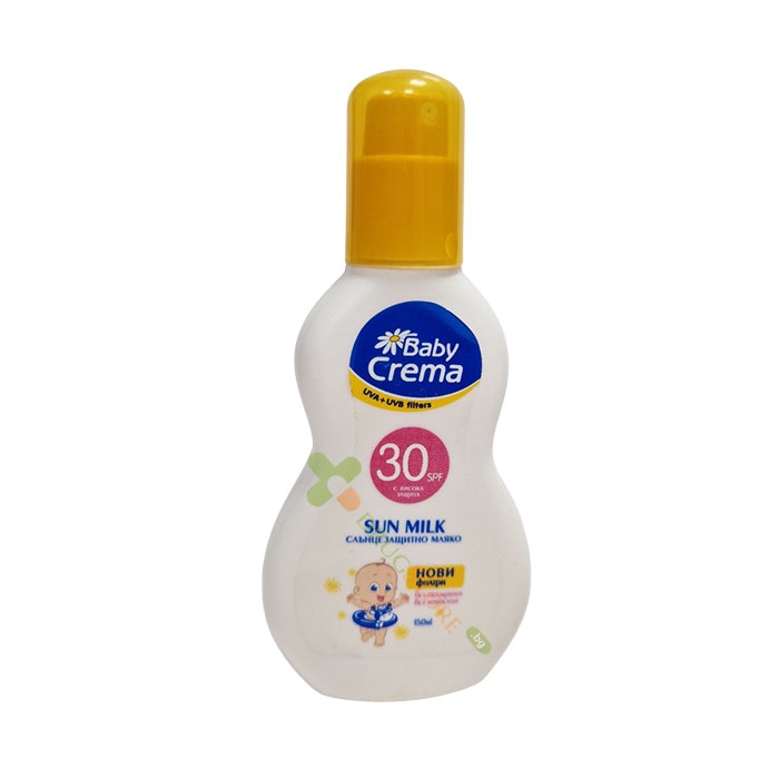СЛЪНЦЕЗАЩИТНО МЛЯКО СПРЕЙ ЗА ЛИЦЕ И ТЯЛО SPF30 150 мл / BABY CREMA SUNSCREEN MILK SPRAY FOR FACE AND BODY SPF30
