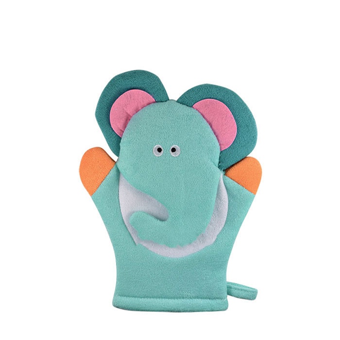 ДЕТСКА ГЪБА - РЪКАВИЦА ЗА БАНЯ СЛОН / STANDELLI CHILDREN BATH SPONGE ELEPHANT