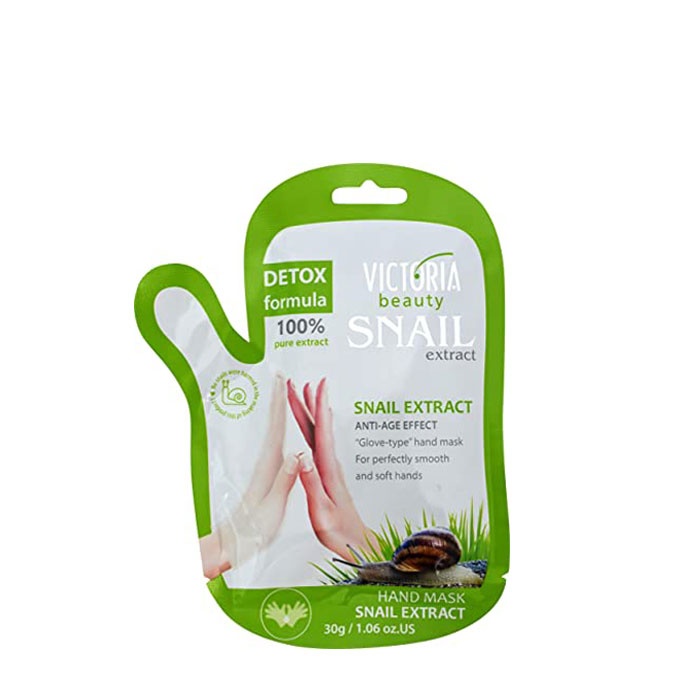 МАСКА ЗА РЪЦЕ ТИП РЪКАВИЦА С ЕКСТРАКТ ОТ ОХЛЮВИ ВИКТОРИЯ БЮТИ / VICTORIA BEAUTY SNAIL EXTRACT GLOVE-TYPE HAND MASK