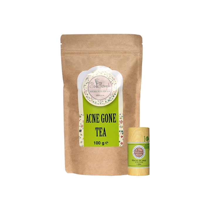 КОМПЛЕКТ ACNE GONE СТИК 50 мл + БИЛКОВ ЧАЙ 100 г / SO SIMPLE ACNE GONE SET STICK 50 ml + HERBAL TEA 100 g