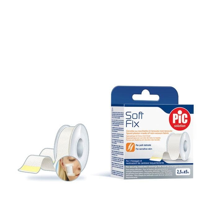 ПЛАСТИР ЗА ДЕЛИКАТНА И ЧУВСТВИТЕЛНА КОЖА 2.5 см. x 5 м. / PIC SOFT FIX PLASTER