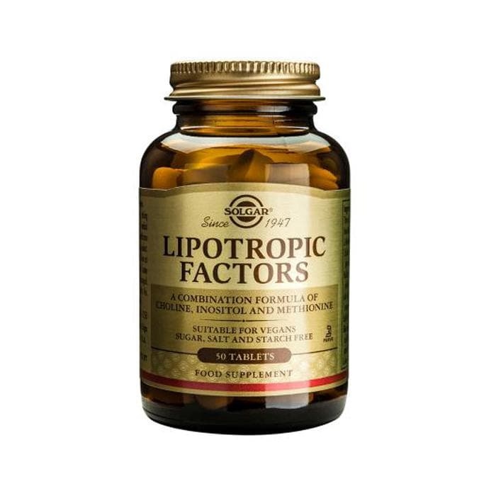 СОЛГАР ЛИПОТРОПНИ АГЕНТИ таблетки 50 броя / SOLGAR LIPOTROPIC FACTORS