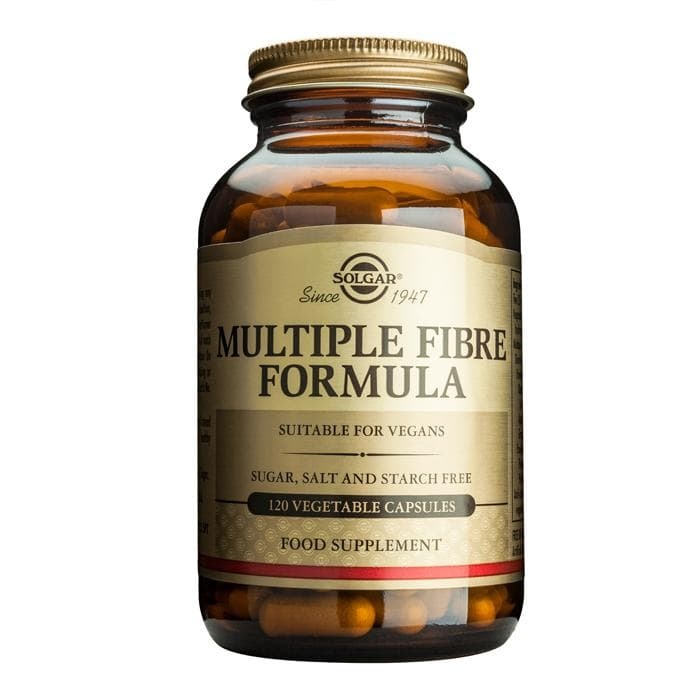 СОЛГАР ФИБРИ ФОРМУЛА капсули 120 броя / SOLGAR MULTIPLE FIBRE FORMULA
