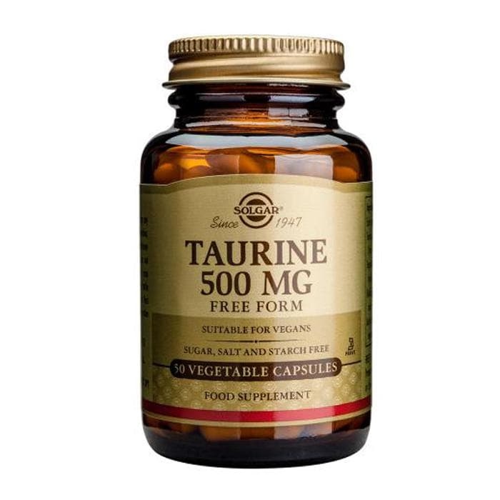СОЛГАР ТАУРИН капсули 500 мг. 50 броя / SOLGAR TAURINE