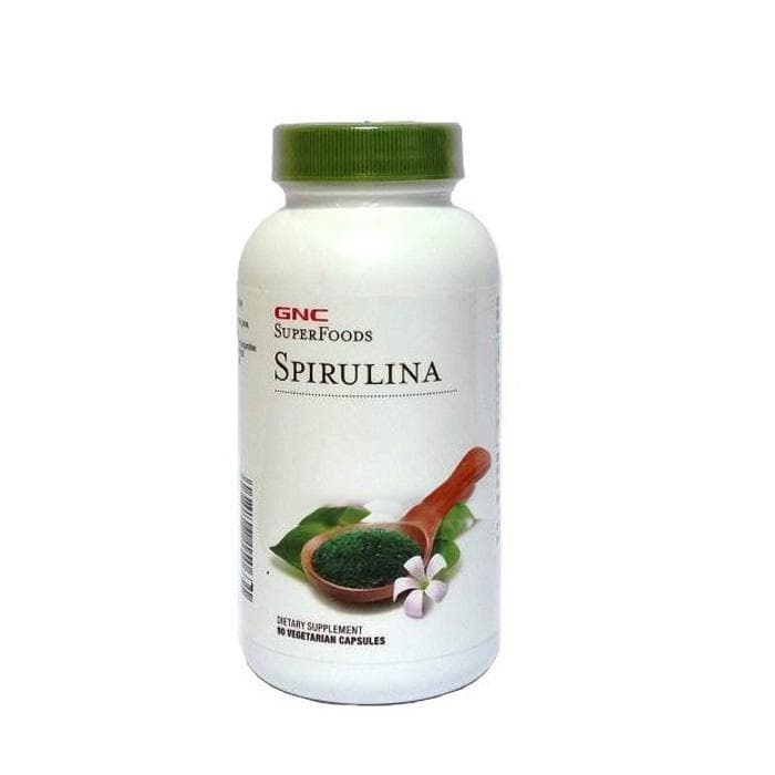 СПИРУЛИНА капсули 500 мг. 90 броя / GNC SPIRULINA