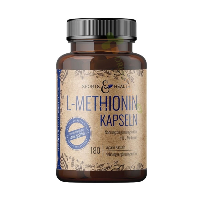 L-МЕТИОНИН капсули 180 броя / SPORTS &amp; HEALTH L-METHIONIN