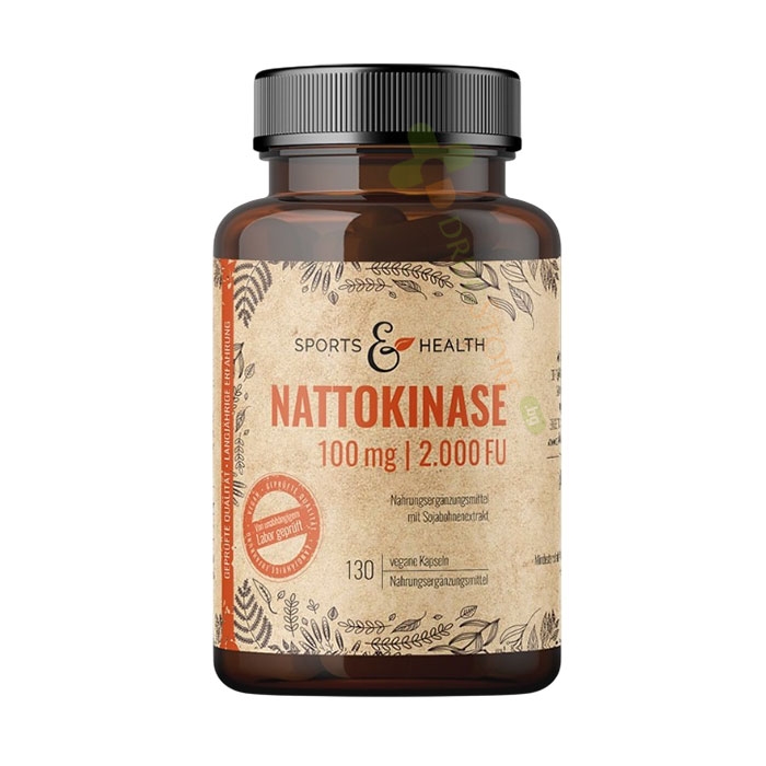 НАТОКИНАЗА капсули 100 мг 130 броя / SPORTS &amp; HEALTH NATTOKINASE