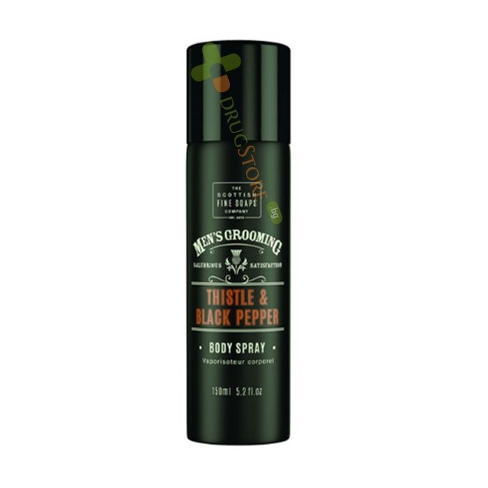 СПРЕЙ ДЕЗОДОРАНТ С БЯЛ ТРЪН И ЧЕРЕН ПИПЕР 150 мл / SCOTTISH FINE SOAPS THISTLE &amp; BLACK PEPPER BODY SPRAY