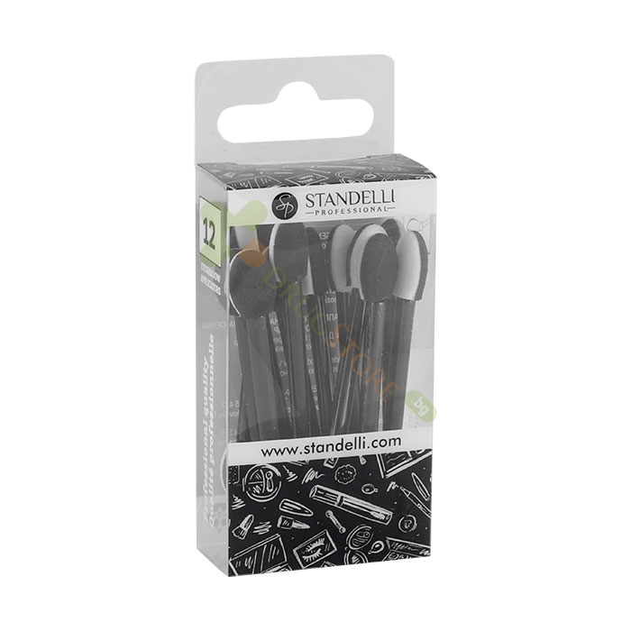 АПЛИКАТОРИ ЗА НАНАСЯНЕ НА СЕНКИ ЗА ОЧИ 12 броя модел 0780723 / STANDELLI EYESHADOW APPLICATORS