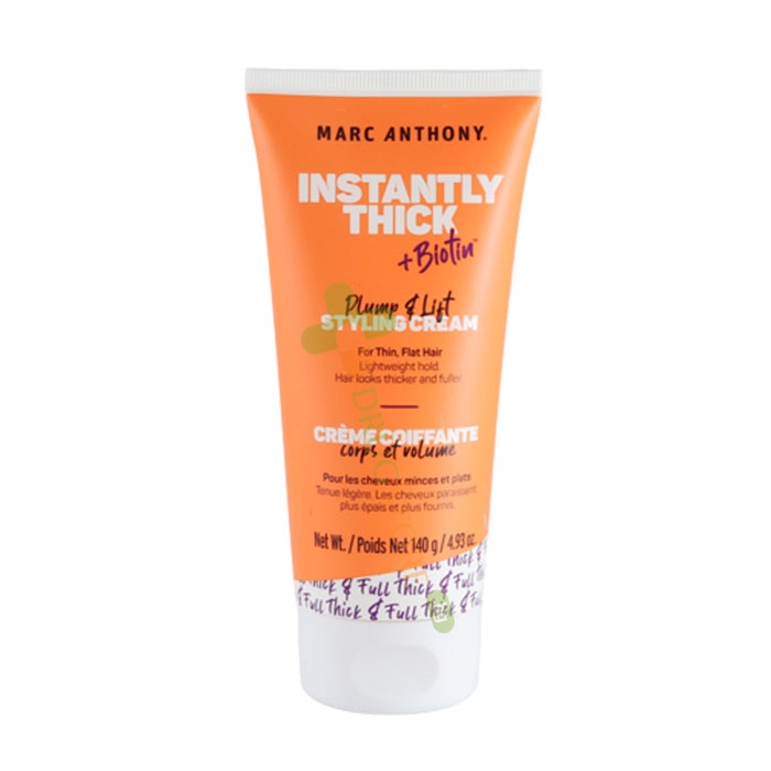 СТИЛИЗИРАЩ КРЕМ ЗА ПЛЪТНОСТ И ОБЕМ С БИОТИН 140 г / MARC ANTHONY INSTANTLY THICK + BIOTIN PLUMP &amp; LIFT STYLING CREAM